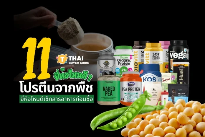 โปรตีนจากพืช ยี่ห้อไหนดี 2025? 11 แบรนด์ฮิต เช็กสารอาหารก่อนซื้อ