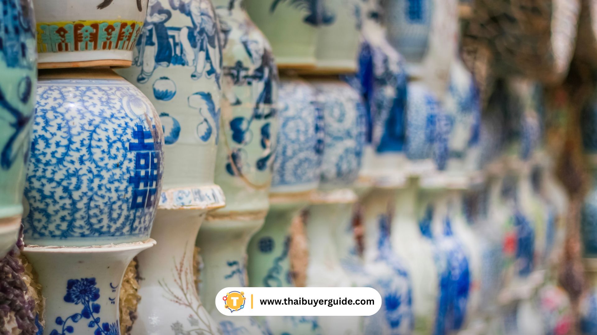 ของตกแต่งจากเครื่องเคลือบจีน