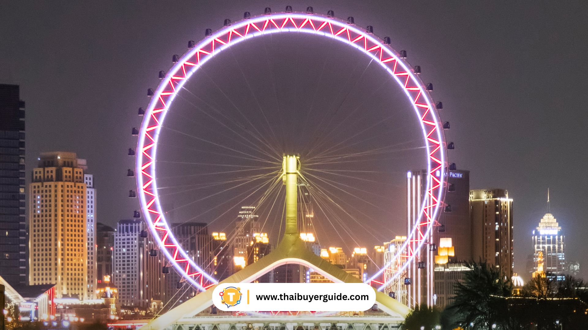 Tianjin Eye ยามค่ำ