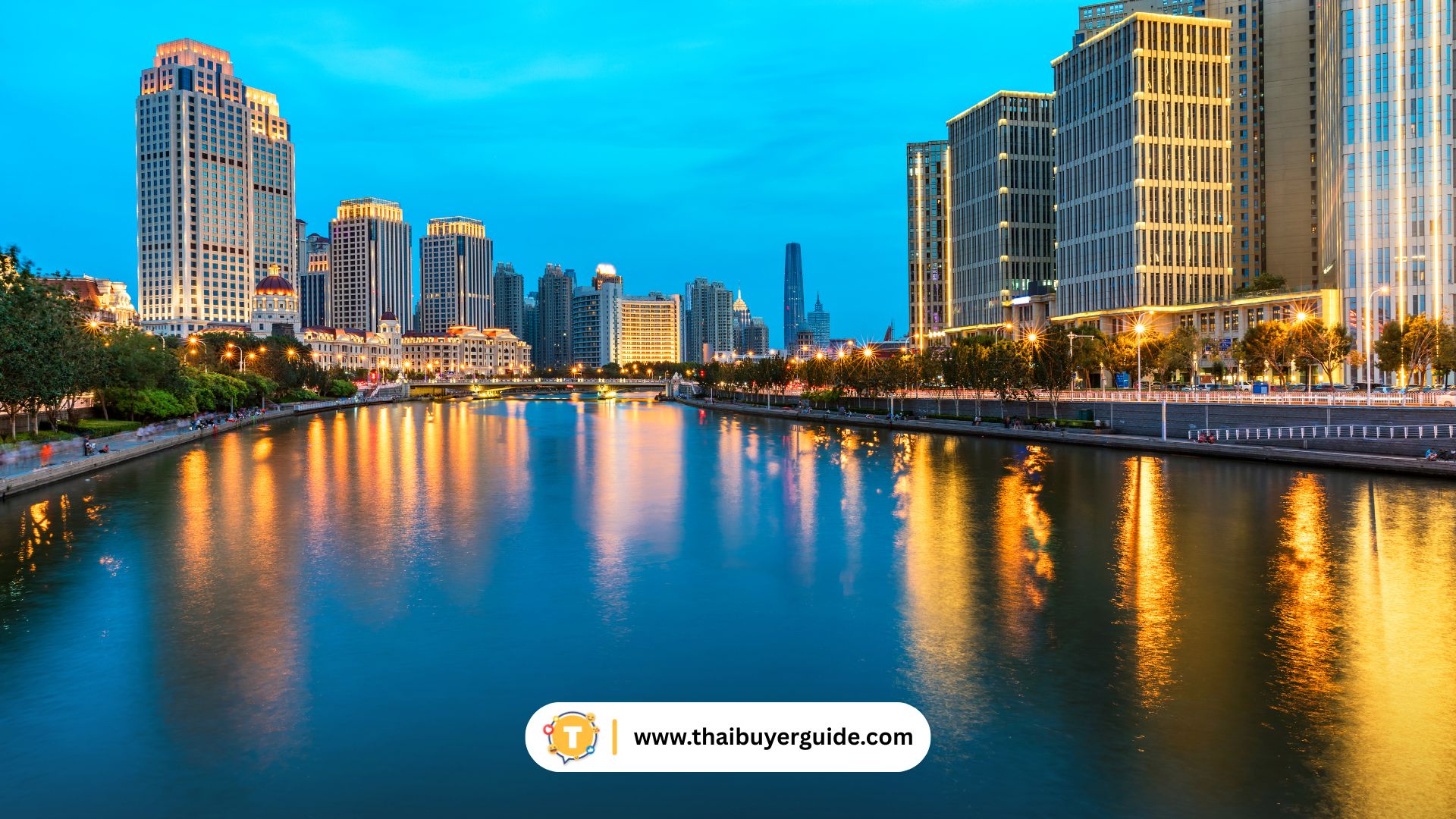 แม่น้ำไห่เหอตอนค่ำ