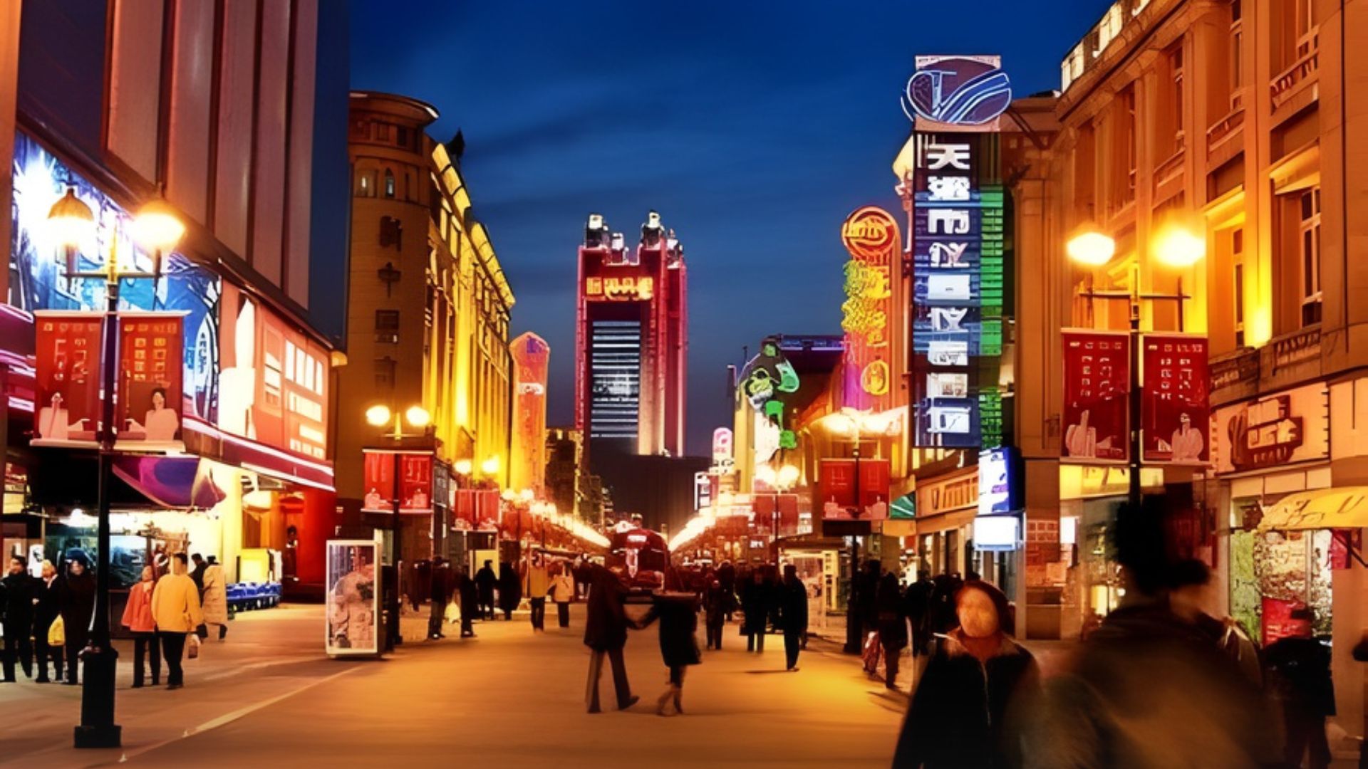 ถนนไป่หลู่ (Binjiang Dao Shopping Street / 滨江道)