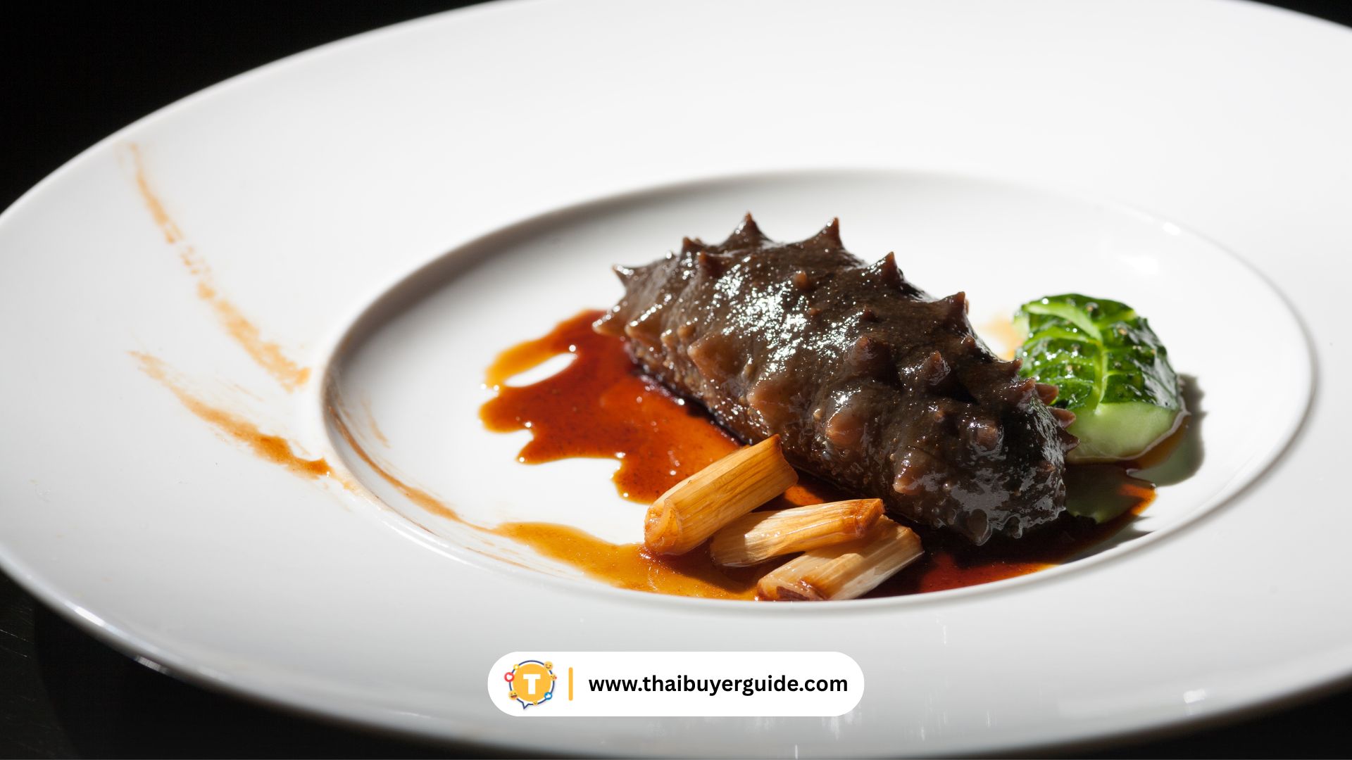 葱烧海参 (Sea Cucumber with Scallion) — ปลิงทะเลผัดต้นหอม เมนูหรูของซานตง