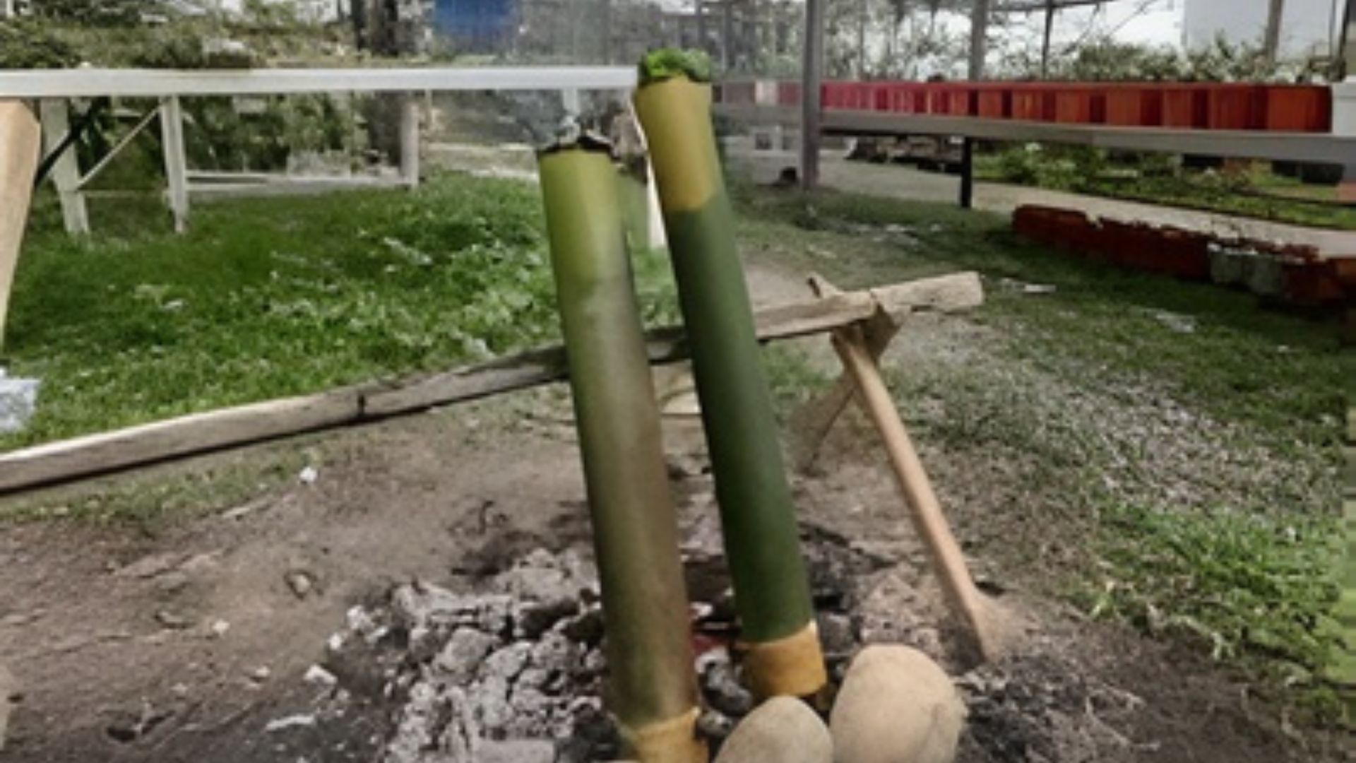 ไก่อบไผ่ (Bamboo Tube Chicken / 竹筒鸡)