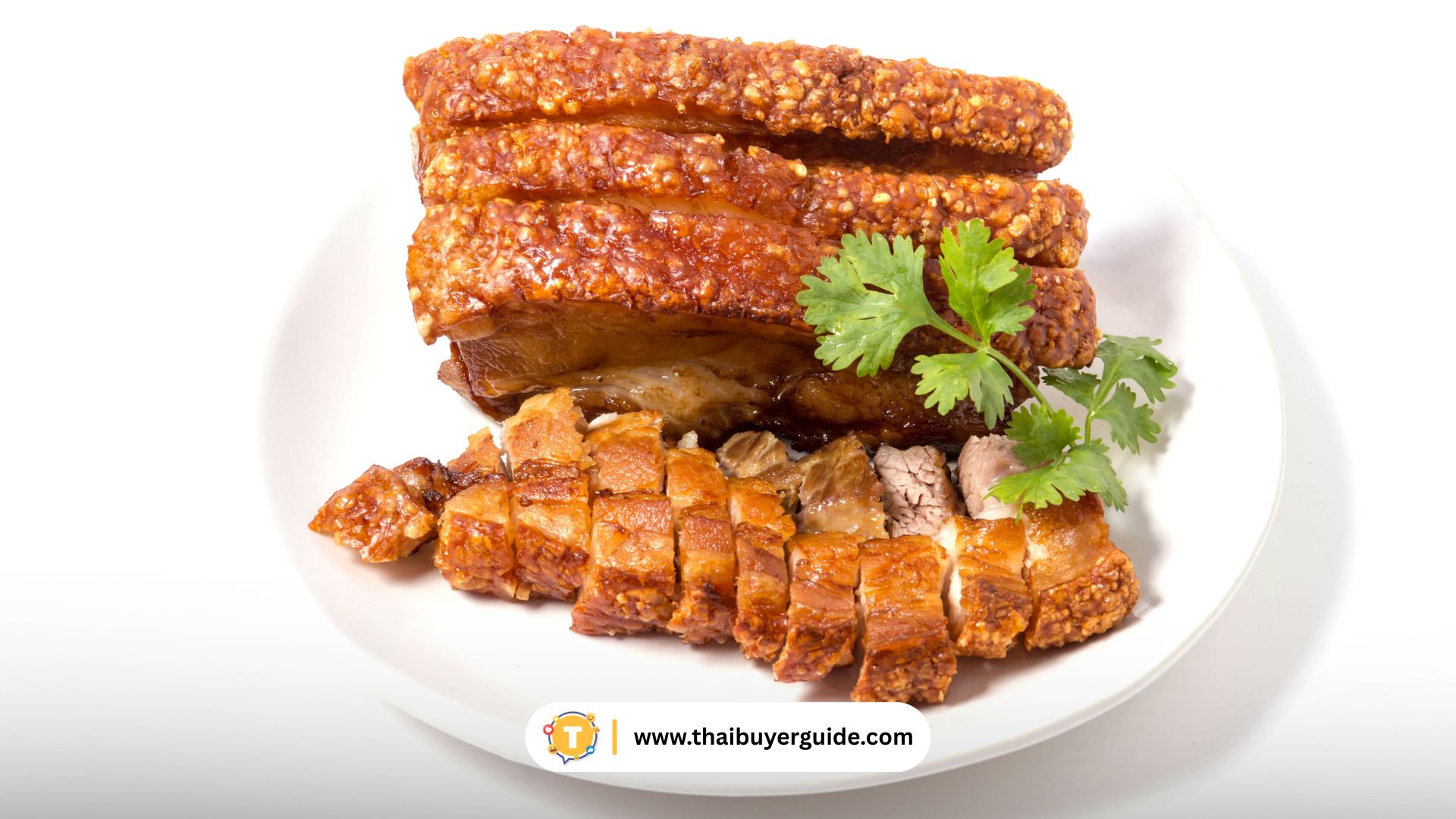 หมูสามชั้นทอดกรอบซานตง (锅烧肉)