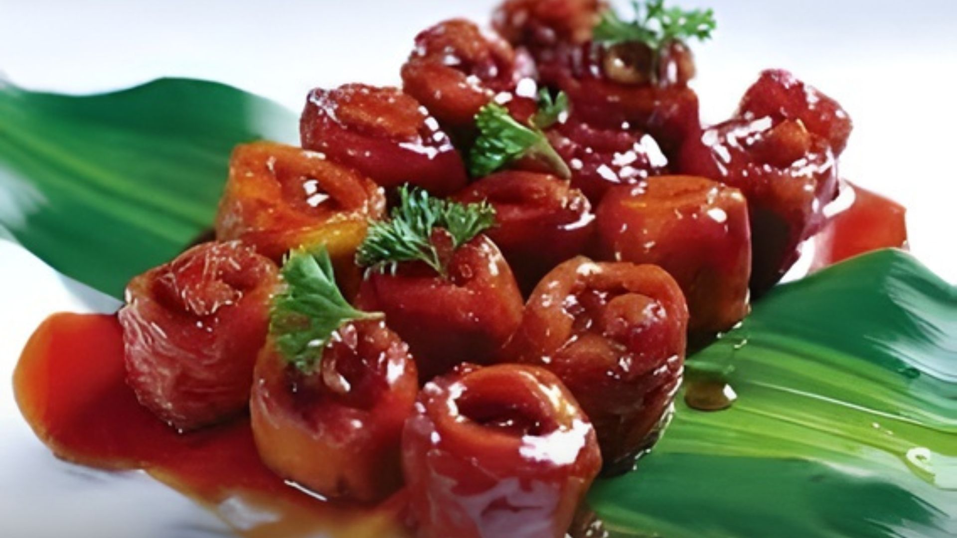 九转大肠 (Jiuzhuan Dachang) — ไส้หมูตุ๋นซอสหวานเค็ม เมนูขึ้นชื่อประจำมณฑล