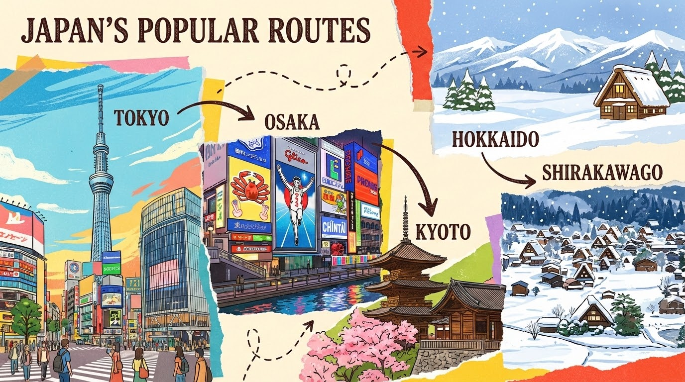 แพ็กเกจทัวร์ญี่ปุ่นยอดนิยมและเส้นทางฮิตที่ไม่ควรพลาด