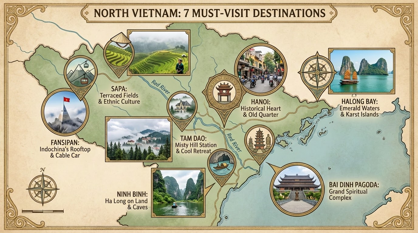 7 สถานที่เที่ยวเวียดนามเหนือที่ห้ามพลาด
