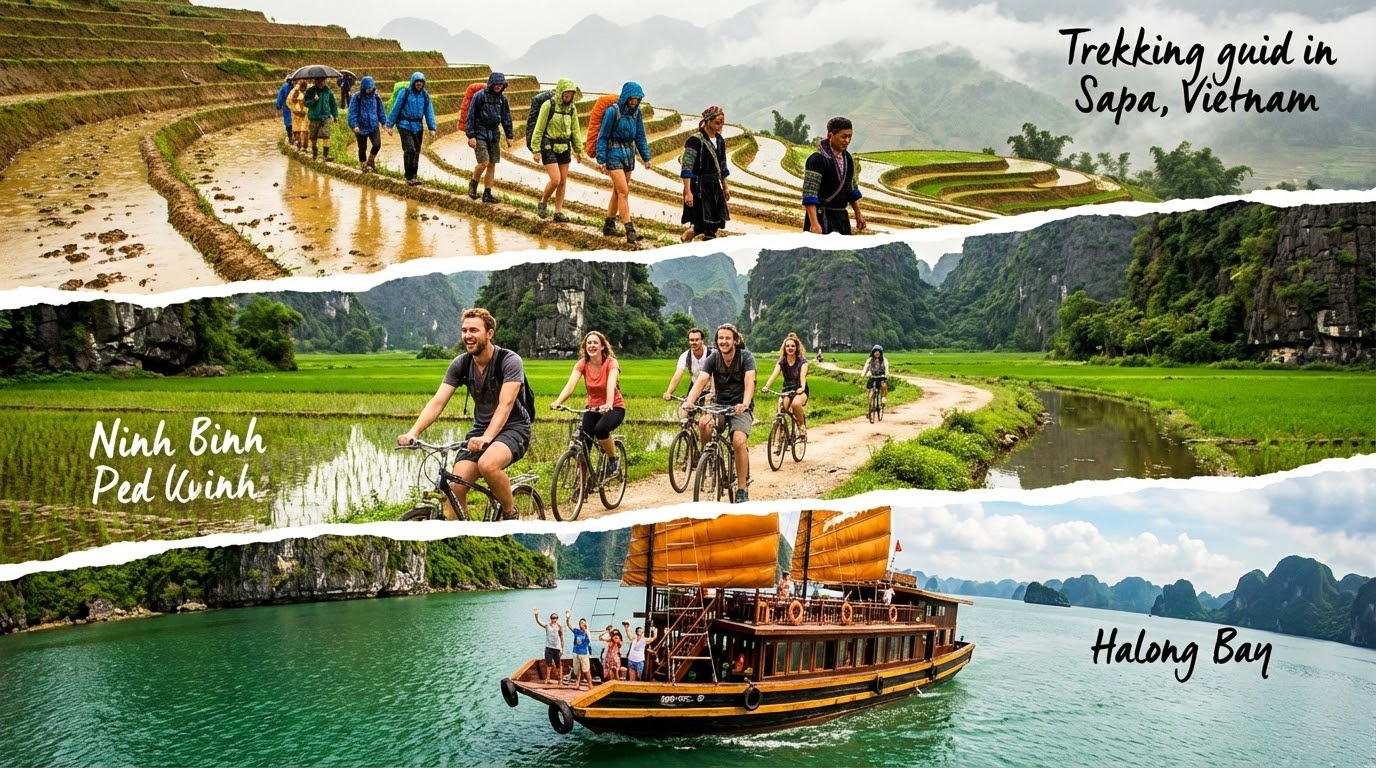 กิจกรรมยอดนิยมในเวียดนามเหนือ: เดินป่า ขี่จักรยาน ล่องเรือ